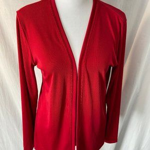 Additions by Chicos Cardigan Jacket Red size 0